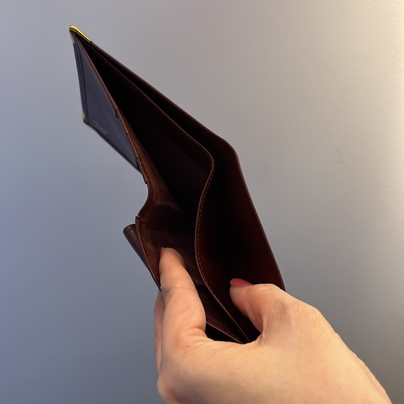 Vintage Cartier Burgundy Mens Coin Wallet - Picture 4 of 5